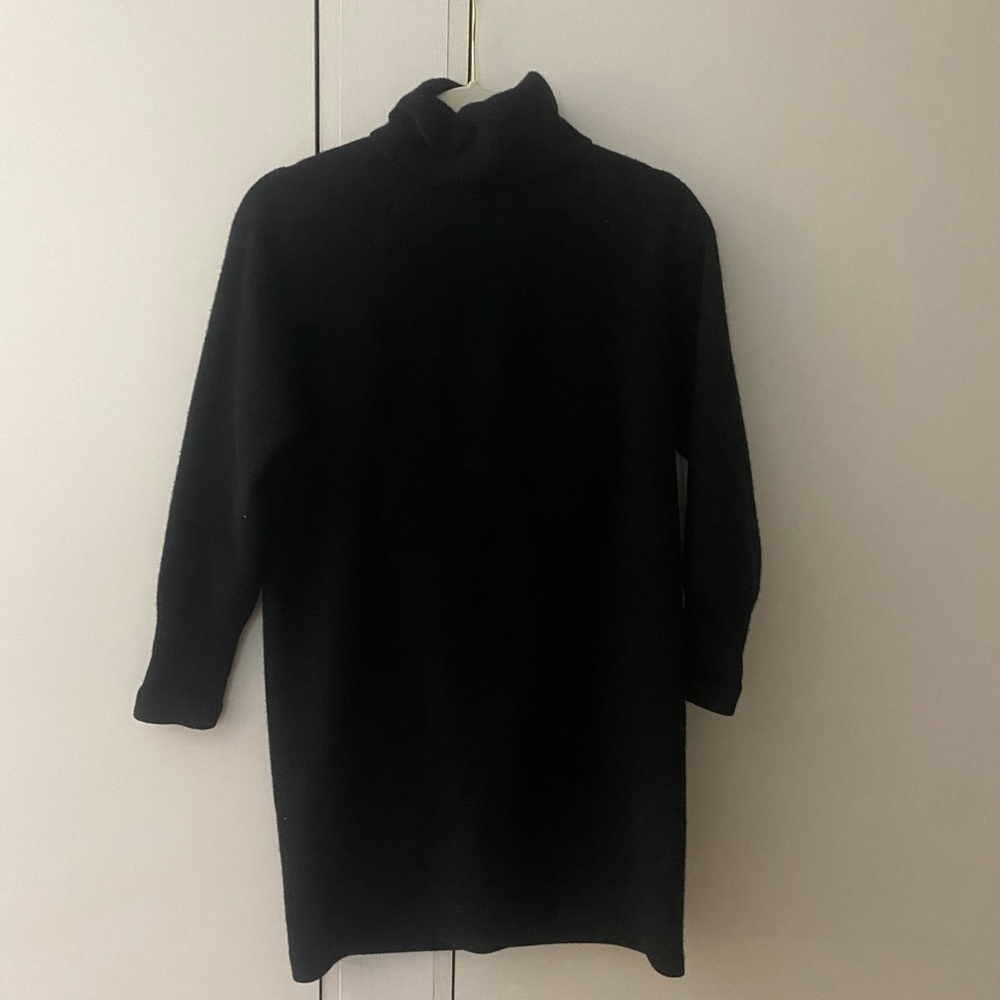 Black sweater dress